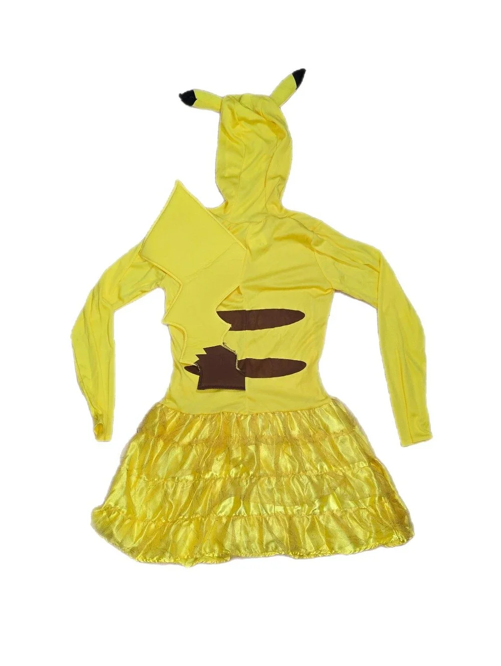 Pikachu Girls Size Large Rubie's Child Halloween Costume Hooded Dress Pokemon